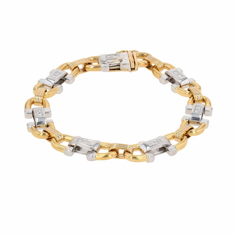 Acheter Bracelet diamants 0.21 carat 2 ors 28.39g Comme neuf - 5900,00 € Bracelet diamants 0.21 carat 2 ors 28.39g Comme neuf - reconditionné disponible sur Gemme Les Bijoux